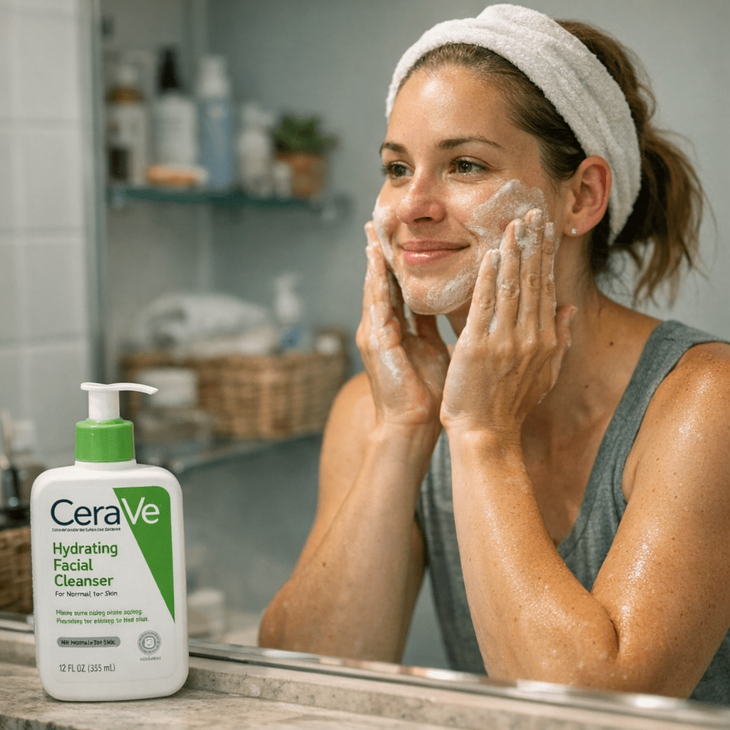 face - CeraVe Hydrating Facial Cleanser ($13)