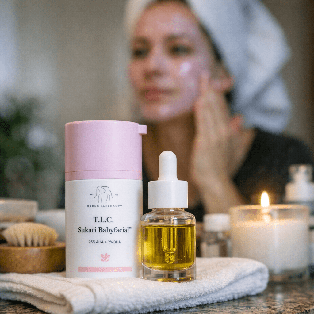 facial - Drunk Elephant T.L.C Sukari Babyfacial™ + Virgin M