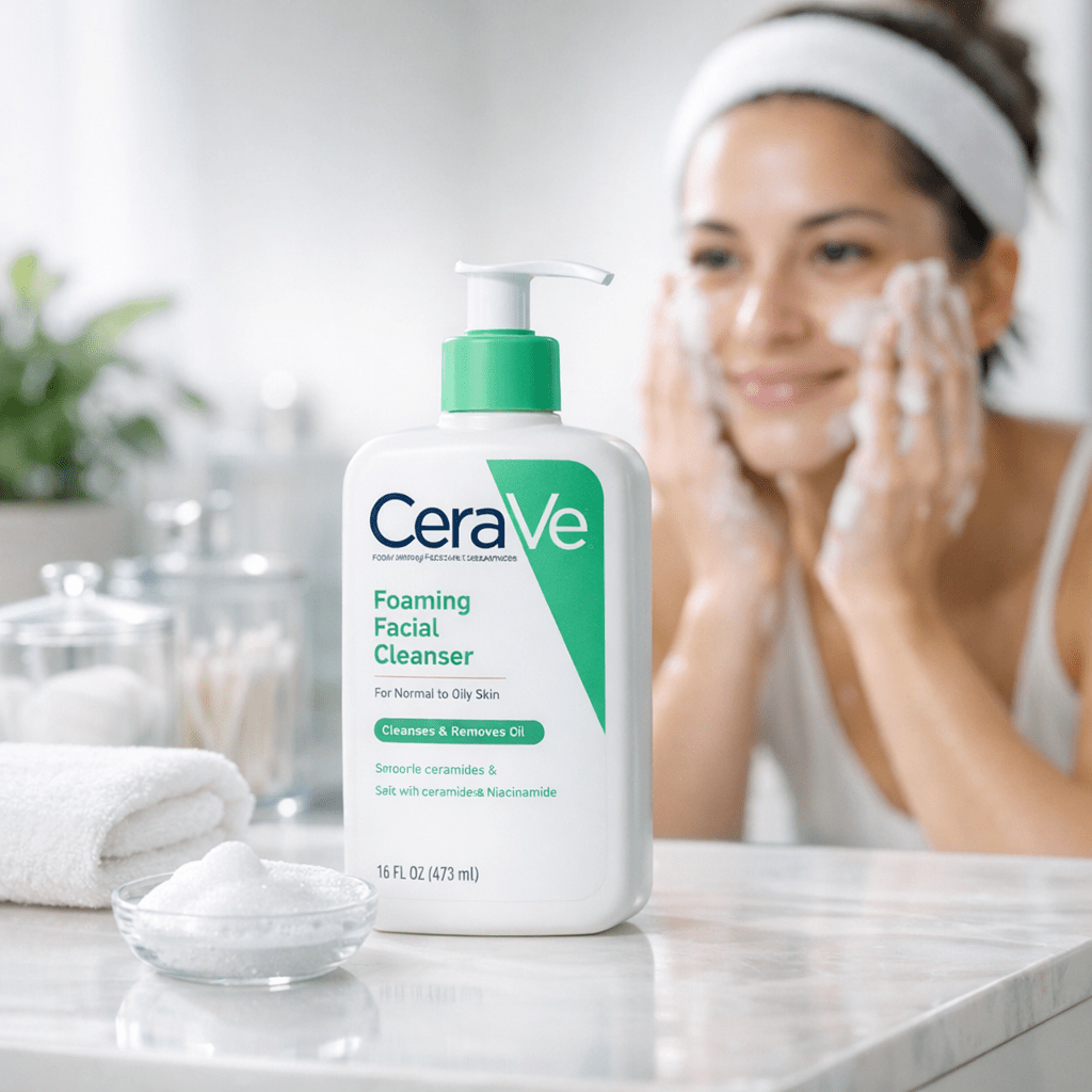 gentle - CeraVe Foaming Facial Cleanser — A Budget-Friendly