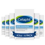 Cetaphil Gentle Cleansing Bar | Nourishing Face & Body Wash for Sensitive Skin (6-Pack)