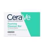 CeraVe Foaming Cleanser Bar | Non-Drying Daily Wash for Oily & Sensitive Skin (4.5 oz)