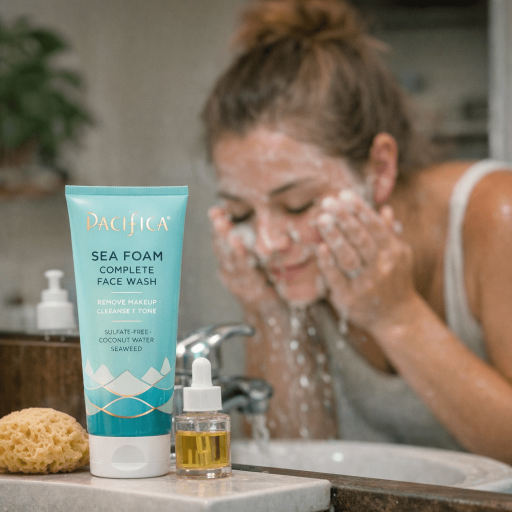 facial - Pacifica Sea Foam Complete Face Wash ($11)