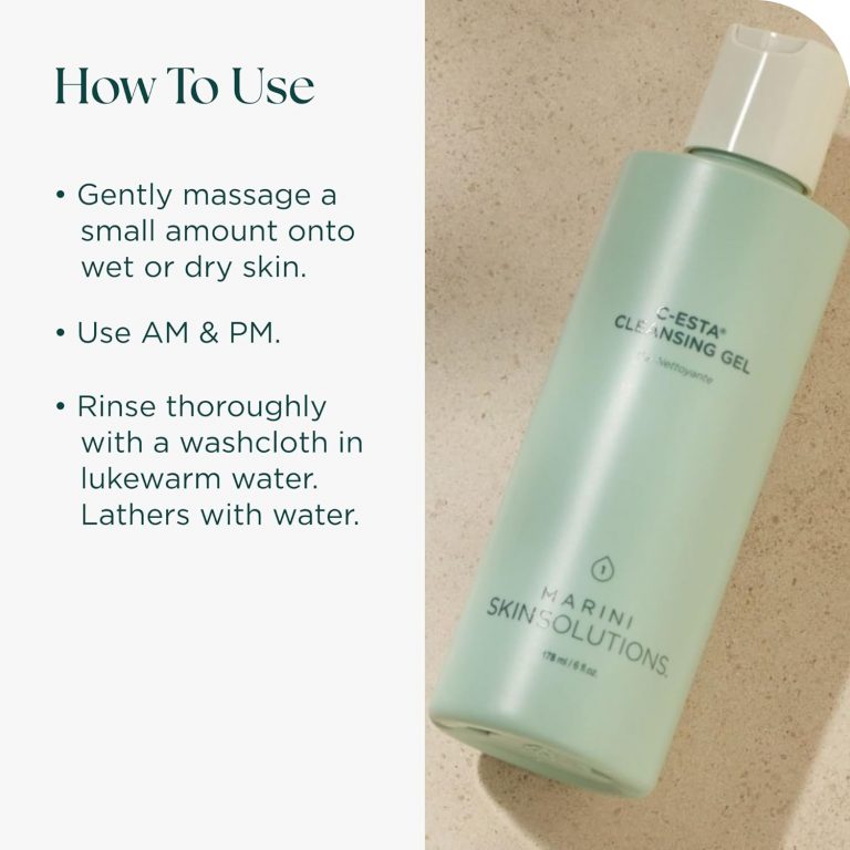 Marini SkinSolutions C-ESTA Cleansing Gel - How To Use Guide