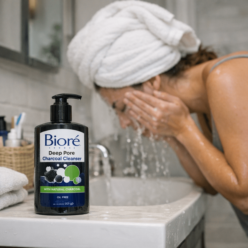 cleansers - Biore Deep Pore Charcoal Cleanser ($7)