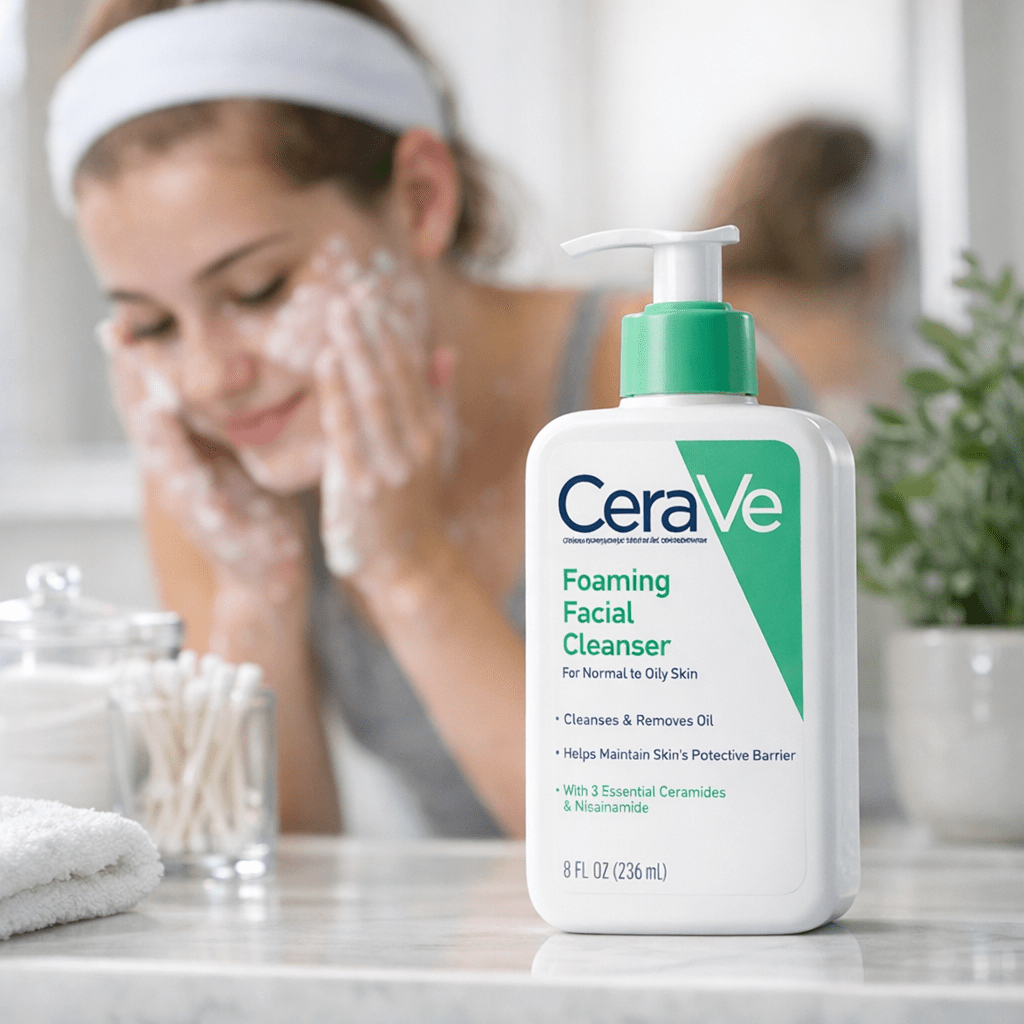 drugstore - CeraVe Foaming Facial Cleanser ($12)