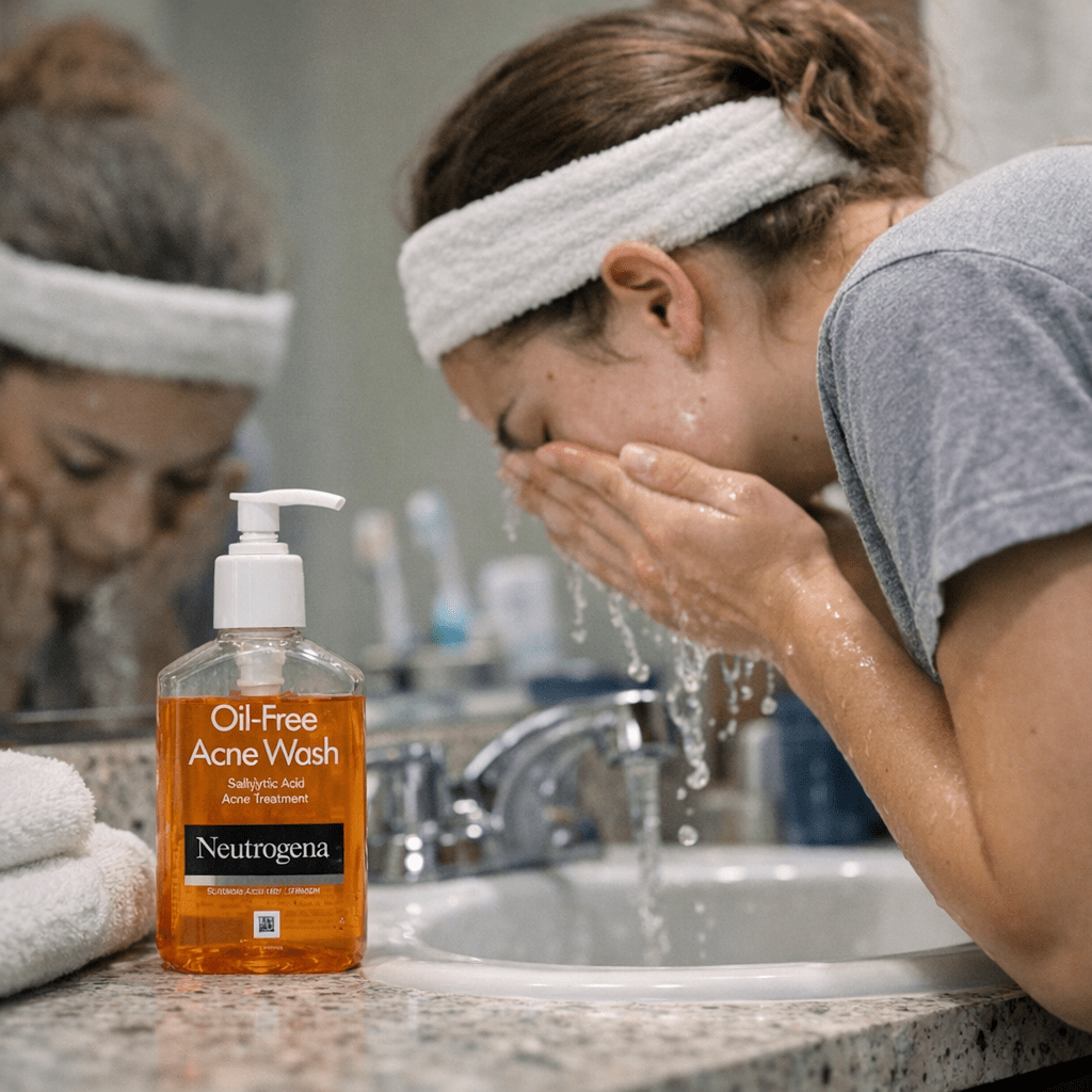 face - Neutrogena Oil-Free Acne Wash ($9)