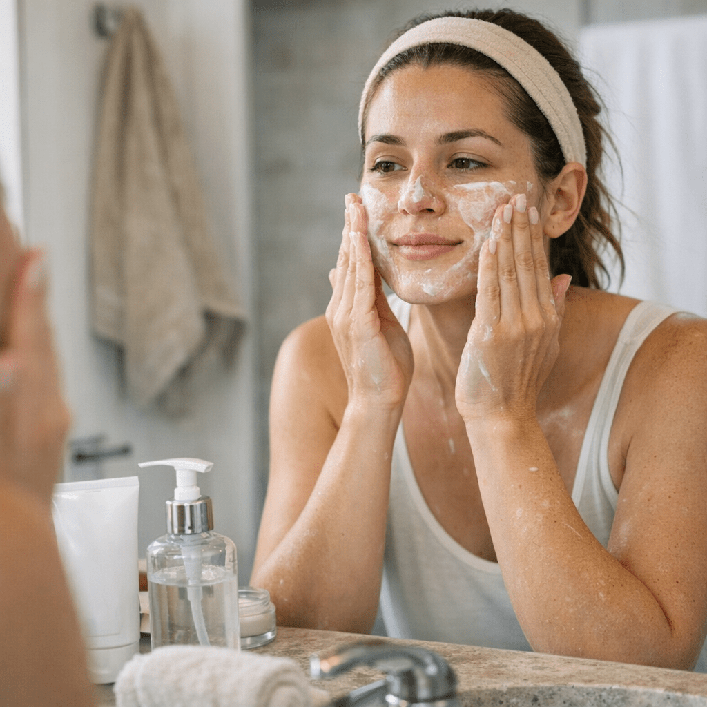using - Step-by-Step: How to Use a Cream-Based Cleanser Li