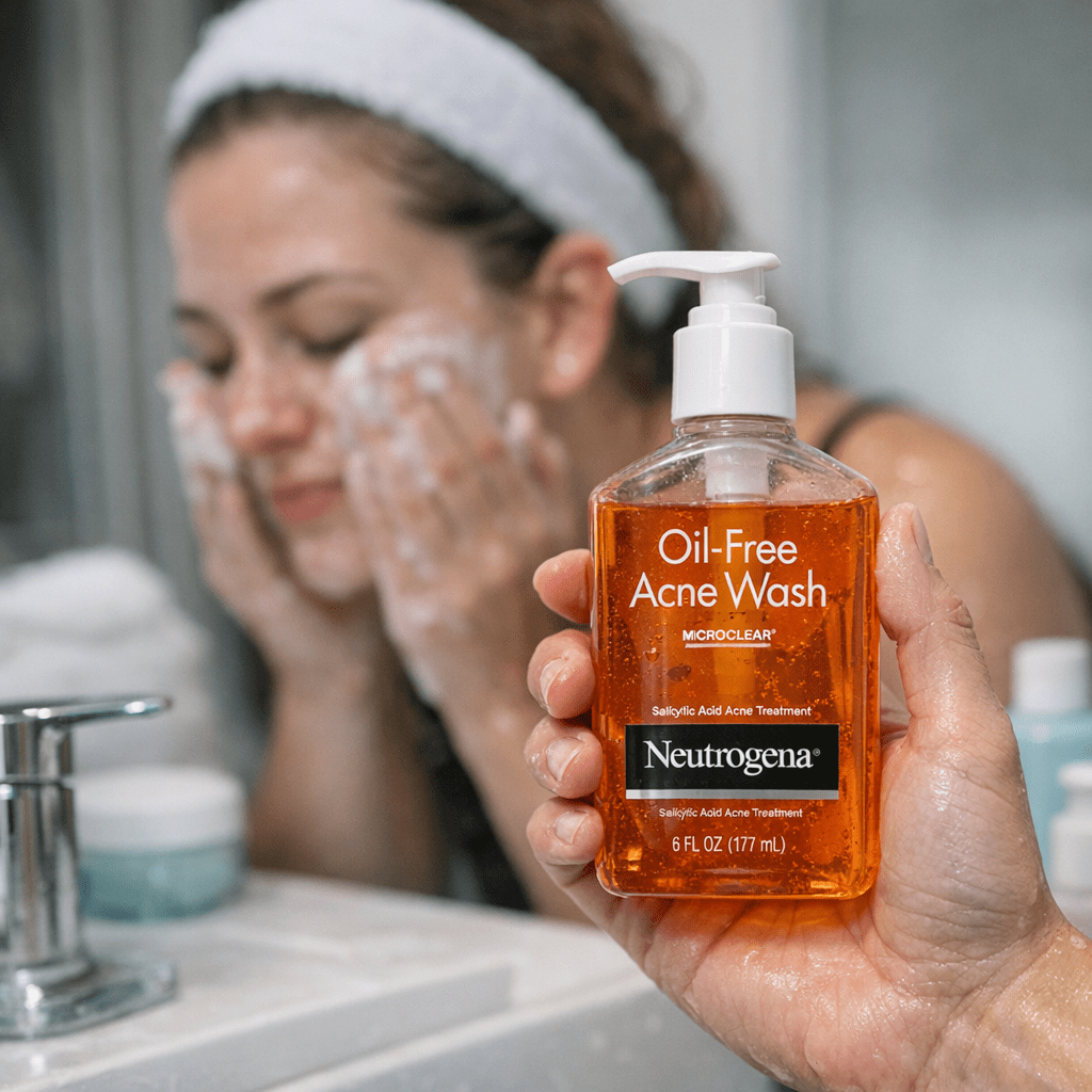 acne-prone - Neutrogena Oil-Free Acne Wash — A Classic That Sti