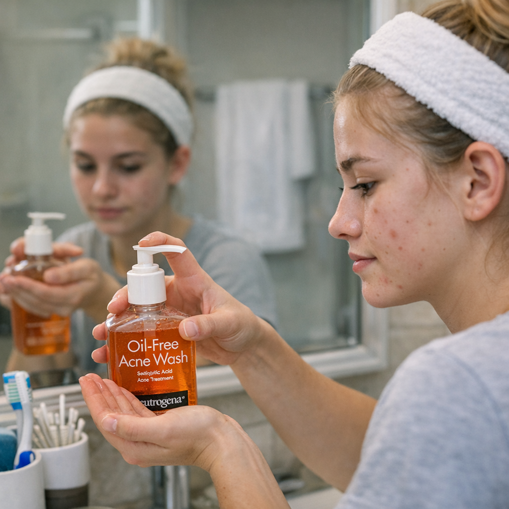 salicylic - Neutrogena Oil-Free Acne Wash