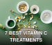 Top view of various herbal and pharmaceutical supplements in ceramic bowls on a green background.