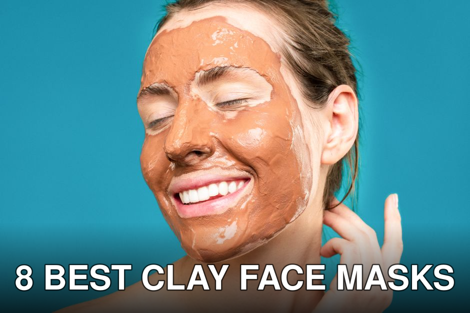 A joyful woman with a clay mud mask, epitomizing skincare and self-care.