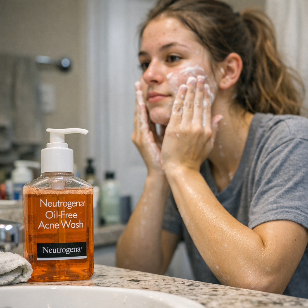 acid - Neutrogena Oil-Free Acne Wash