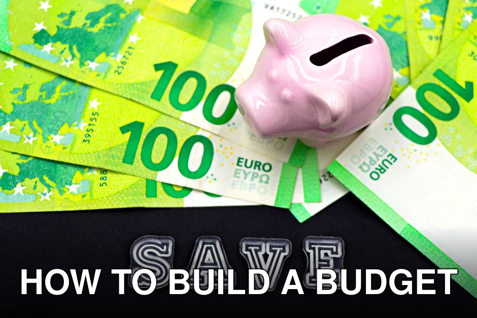 A piggy bank on euro bills with 'save' text highlights money saving concepts.