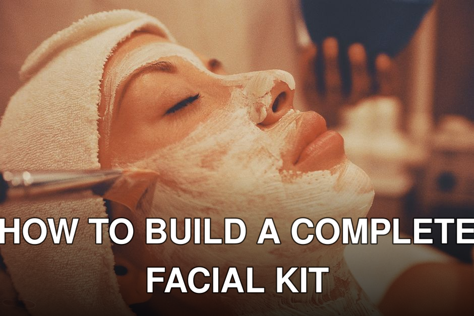 A calming spa facial treatment with a woman receiving a luxurious face mask application.