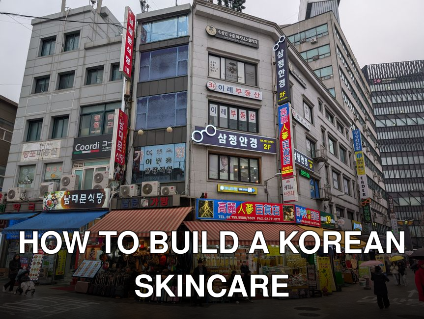 Bustling Korean street with diverse shops, people, and vibrant signage, showcasing daily urban life.