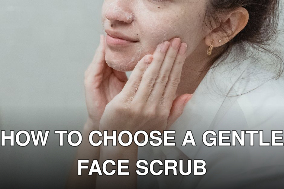 Woman applying face wash, embracing skincare and self-care indoors.