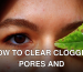 Detailed eye close-up with leaf, showcasing natural beauty.