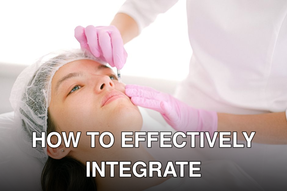 Woman receives cosmetic injection in clinical setting, enhancing beauty using modern techniques.