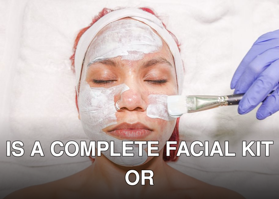 Woman receiving a soothing facial mask application with a brush at a spa.