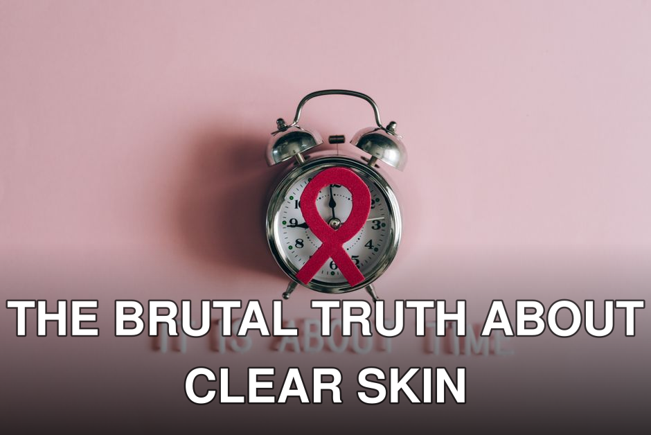 Alarm clock featuring an AIDS awareness ribbon on a pink background, symbolizing urgency and awareness.