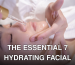Close-up of a woman enjoying a rejuvenating facial serum treatment in a spa, promoting relaxation and skincare benefits.