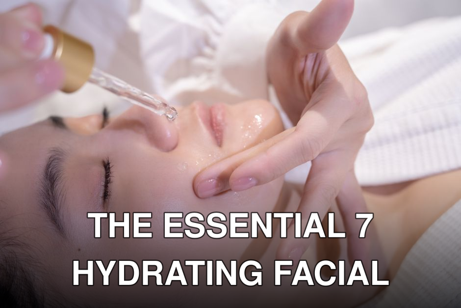 Close-up of a woman enjoying a rejuvenating facial serum treatment in a spa, promoting relaxation and skincare benefits.