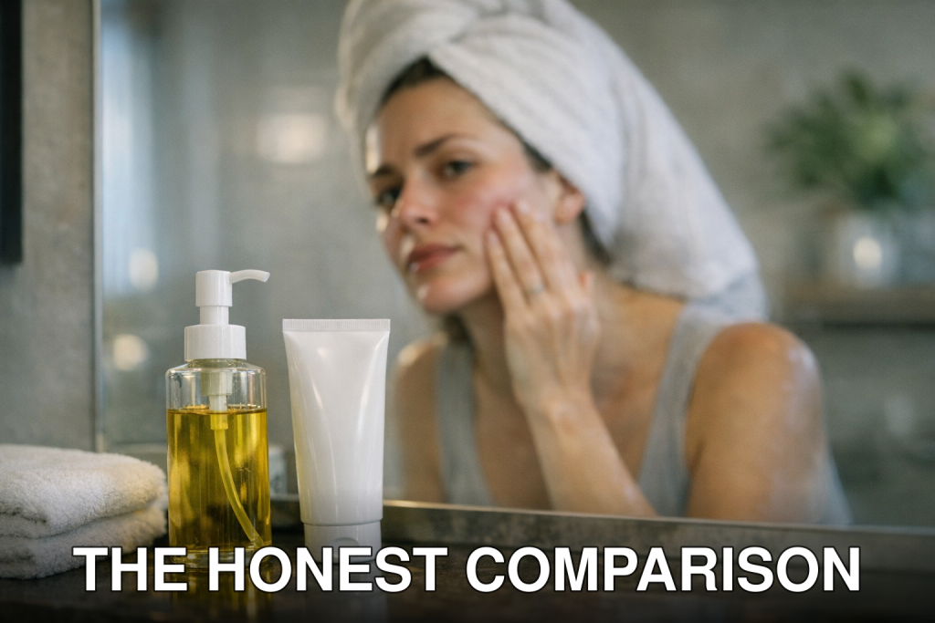 The Honest Comparison: Gentle Daily Face Wash vs. Cleansing Oil for Sensitive Skin - featured image