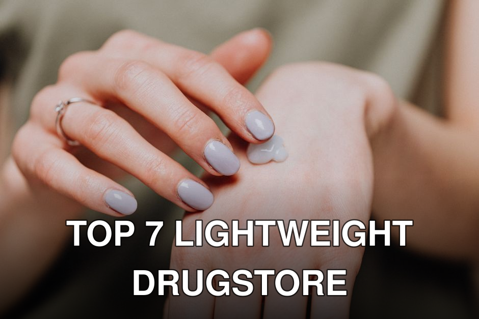 Crop unrecognizable female in casual shirt with trendy manicure and ring rubbing hand cream in back of hand skin