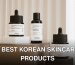 Elegant display of COSRX skincare bottles on a modern backdrop. Perfect for beauty and wellness content.