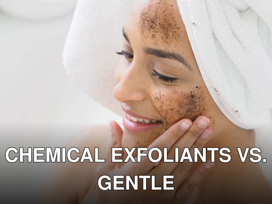 Woman enjoying skincare routine with coffee scrub exfoliation for healthy skin.