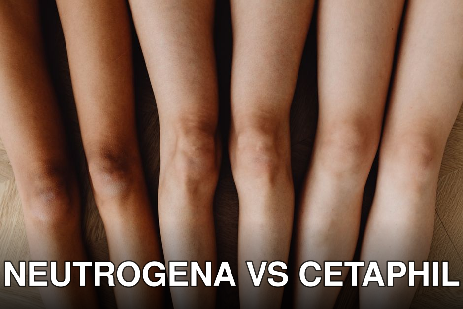 Close-up of diverse human legs highlighting body diversity. Top view arrangement.