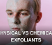 Portrait of a young man with a clay face mask against a pink background, highlighting skincare and beauty routines.
