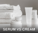 Minimalist arrangement of white skincare products and towels for a modern aesthetic.