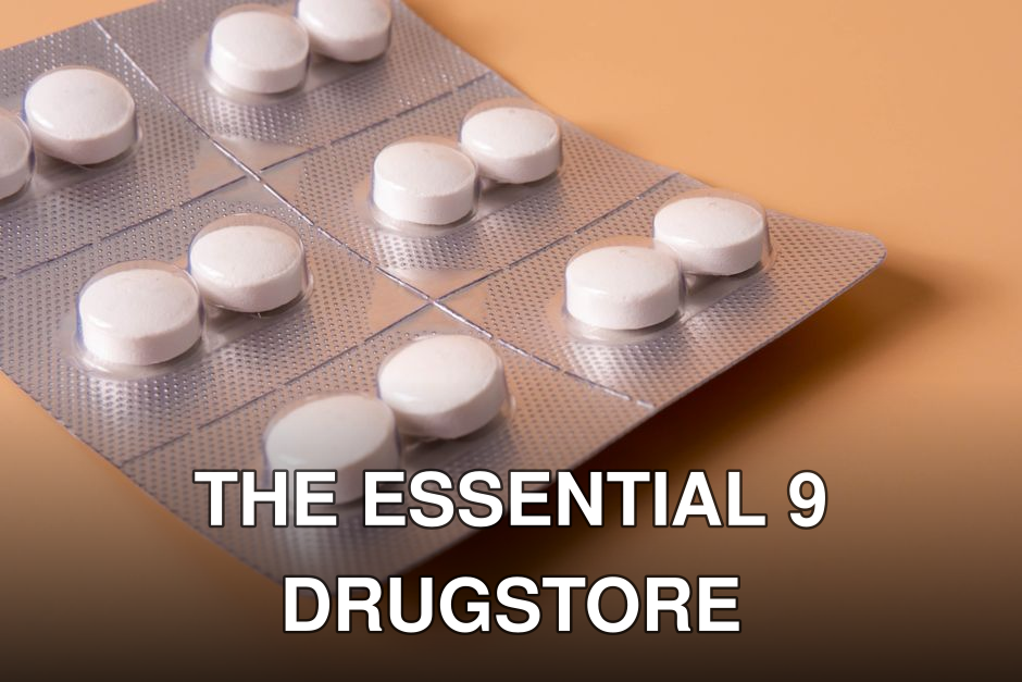 Close-up shot of white pills in a blister pack on a neutral background, ideal for healthcare themes.